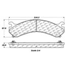 Centric 105.09090 Disc Brake Pad Set - Rear - view 7