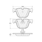 Centric 105.09190 Disc Brake Pad Set - Rear - view 7