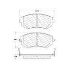 Centric 105.09290 Disc Brake Pad Set - Front - view 8
