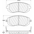 Centric 105.09290 Disc Brake Pad Set - Front - view 7