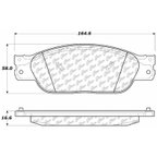 Centric 105.09330 Disc Brake Pad Set - Front - view 7
