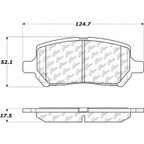 Centric 105.09560 Disc Brake Pad Set - Front - view 7