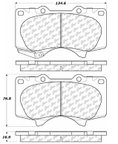 Centric 105.09760 Disc Brake Pad Set - Front - view 6