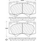 Centric 105.09760 Disc Brake Pad Set - Front - view 7