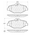 Centric 105.09870 Disc Brake Pad Set - Front - view 6