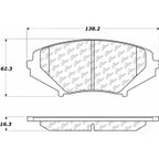 Centric 105.10090 Disc Brake Pad Set - Front - view 7