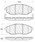 Centric 105.10310 Disc Brake Pad Set - Front - view 6