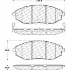 Centric 105.10310 Disc Brake Pad Set - Front - view 7