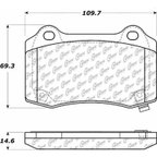 Centric 105.10531 Disc Brake Pad Set - Rear - view 7
