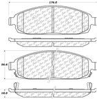 Centric 105.10800 Disc Brake Pad Set - Front - view 6