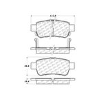 Centric 105.10880 Disc Brake Pad Set - Rear - view 8