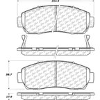 Centric 105.10890 Disc Brake Pad Set - Front - view 7