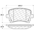 Centric 105.11081 Disc Brake Pad Set - Rear - view 8