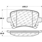 Centric 105.11081 Disc Brake Pad Set - Rear - view 7