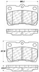 Centric 105.11130 Disc Brake Pad Set - Rear - view 6