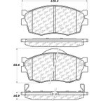 Centric 105.11560 Disc Brake Pad Set - Front - view 7