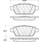 Centric 105.11610 Disc Brake Pad Set - Rear - view 7