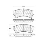 Centric 105.11640 Disc Brake Pad Set - Front - view 8