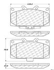 Centric 105.11820 Disc Brake Pad Set - Front - view 6