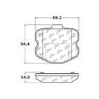 Centric 105.11851 Disc Brake Pad Set - Rear - view 7