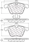 Centric 105.12400 Disc Brake Pad Set - Front - view 6
