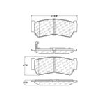 Centric 105.12970 Disc Brake Pad Set - Rear - view 8
