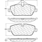 Centric 105.13080 Disc Brake Pad Set - Front - view 7