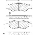 Centric 105.13370 Disc Brake Pad Set - Rear - view 7