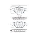 Centric 105.13411 Disc Brake Pad Set - Rear - view 8