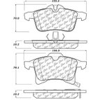 Centric 105.13610 Disc Brake Pad Set - Front - view 7