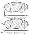 Centric 105.13840 Disc Brake Pad Set - Front - view 6