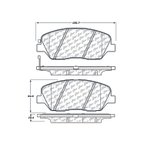 Centric 105.13850 Disc Brake Pad Set - Front - view 8