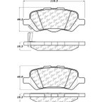 Centric 105.14020 Disc Brake Pad Set - Rear - view 7