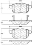 Centric 105.14230 Disc Brake Pad Set - Rear - view 6