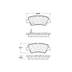 Centric 105.14450 Disc Brake Pad Set - Rear - view 7