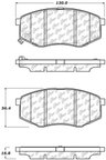 Centric 105.14470 Disc Brake Pad Set - Front - view 6