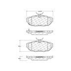 Centric 105.14650 Disc Brake Pad Set - Rear - view 8