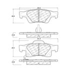 Centric 105.14980 Disc Brake Pad Set - Rear - view 7