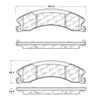 Centric 105.15651 Disc Brake Pad Set - Rear - view 6
