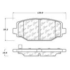 Centric 105.15960 Disc Brake Pad Set - Rear - view 6