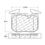 Centric 105.16090 Disc Brake Pad Set - Front - view 8