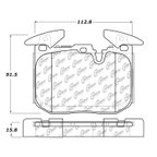 Centric 105.16090 Disc Brake Pad Set - Front - view 7