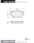 Centric 105.16320 Disc Brake Pad Set - Rear - view 1