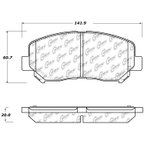 Centric 105.16403 Disc Brake Pad Set - Front - view 6