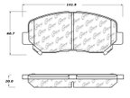 Centric 105.16403 Disc Brake Pad Set - Front - view 5
