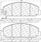 Centric 105.16830 Disc Brake Pad Set - Front or Rear - view 5