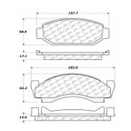 Centric 106.00500 Disc Brake Pad Set - Front - view 5