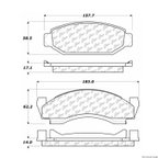 Centric 106.00500 Disc Brake Pad Set - Front - view 1