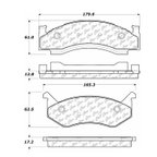 Centric 106.01230 Disc Brake Pad Set - Front - view 5