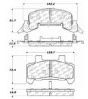 Centric 106.02890 Disc Brake Pad Set - Front - view 5